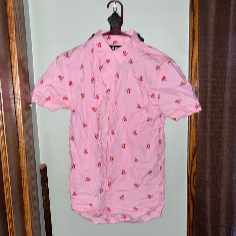 Sony Pink PlayStation Logo Pattern Men's Shirt